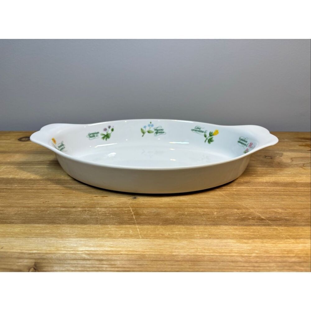 Anchor Hocking Floret Oval Casserole Dish 1QT